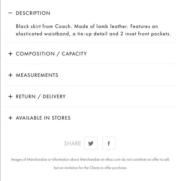 NWOT! Coach leather tie up skirt🎁 - Picture 6 of 14